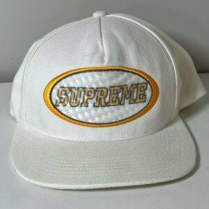 SUPREME Overlay Hologram 5 Panel White Hat NYC